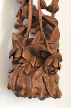 Load image into Gallery viewer, Wood Carving in Floral designs in the style of a Ruyi Sceptor