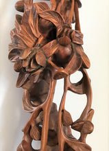 Load image into Gallery viewer, Wood Carving in Floral designs in the style of a Ruyi Sceptor