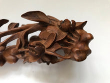 Load image into Gallery viewer, Wood Carving in Floral designs in the style of a Ruyi Sceptor