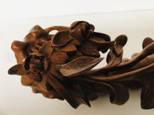 Load image into Gallery viewer, Wood Carving in Floral designs in the style of a Ruyi Sceptor