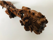 Load image into Gallery viewer, Wood Carving in Floral designs in the style of a Ruyi Sceptor