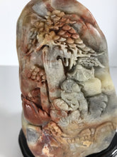 Load image into Gallery viewer, VIntage Soapstone Pebble carved as Scholar Rock