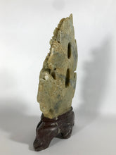 Load image into Gallery viewer, Vintage Soapstone Carving of a Phoenix and Peonies