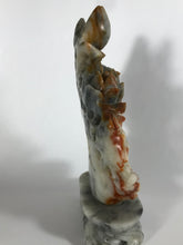 Load image into Gallery viewer, Soapstone Carving: Colorful Soapstone Carving of a Fish and Lotus