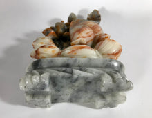 Load image into Gallery viewer, Soapstone Carving: Colorful Soapstone Carving of a Fish and Lotus