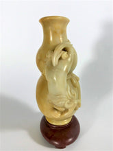 Load image into Gallery viewer, Soapstone: Soapstone Carving of a Vase with a Mythical Creature