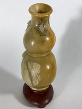Load image into Gallery viewer, Soapstone: Soapstone Carving of a Vase with a Mythical Creature