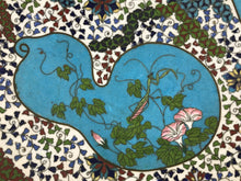 Load image into Gallery viewer, Early Japanese Cloisonne Charger with Flora and Fauna