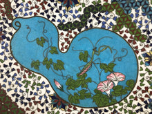 Load image into Gallery viewer, Early Japanese Cloisonne Charger with Flora and Fauna