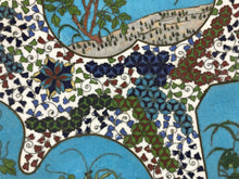 Load image into Gallery viewer, Early Japanese Cloisonne Charger with Flora and Fauna