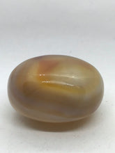 Load image into Gallery viewer, Vintage Banded Agate Snuff Bottle with "Egg Yolk" Shape