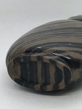 Load image into Gallery viewer, Snuff Bottle: Black and Gray Banded Jasper Bottle
