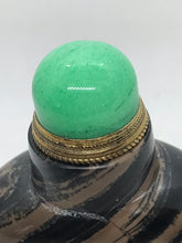 Load image into Gallery viewer, Snuff Bottle: Black and Gray Banded Jasper Bottle