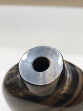 Load image into Gallery viewer, Snuff Bottle: Black and Gray Banded Jasper Bottle