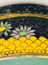 Load image into Gallery viewer, Cloisonne: Antique Japanese Cloisonne Box with Morning Glory Flowers