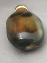 Load image into Gallery viewer, Vintage Beijing Glass Snuff Bottle Imitating Shadow Agate