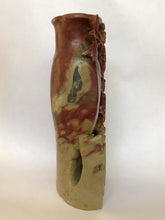 Load image into Gallery viewer, Vintage Tall Soapstone Vase with Chrysanthemums