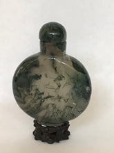 Load image into Gallery viewer, Snuff Bottle: Small Moss Agate Snuff Bottle