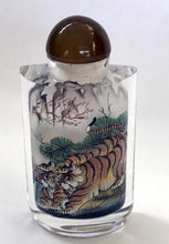 Load image into Gallery viewer, Snuff Bottle: Inside Painted Bottle of Tigers