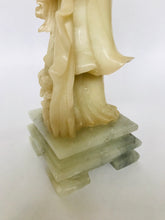 Load image into Gallery viewer, Soapstone: Vintage Soapstone Carving of a Fairy holding a Basket of Flowers