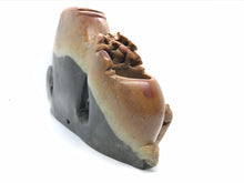 Load image into Gallery viewer, Vintage Pretty Soapstone Carving with Plum Blossoms