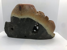 Load image into Gallery viewer, Vintage Pretty Soapstone Carving with Plum Blossoms