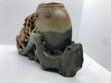 Load image into Gallery viewer, Vintage Pretty Soapstone Carving with Plum Blossoms