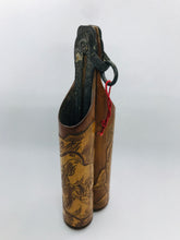 Load image into Gallery viewer, Bamboo Carving: Antique Chinese Bamboo Container with Carving of Horses