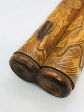 Load image into Gallery viewer, Bamboo Carving: Antique Chinese Bamboo Container with Carving of Horses