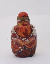 Load image into Gallery viewer, Snuff Bottle: Vintage Brecciated Jasper Snuff Bottle
