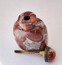 Load image into Gallery viewer, Snuff Bottle: Vintage Brecciated Jasper Snuff Bottle