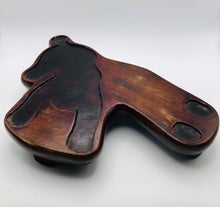 Load image into Gallery viewer, Mid 19th Century Playful Cloisonne Puppies on a Wood Stand
