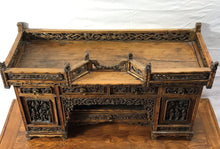 Load image into Gallery viewer, Antique Wooden Shrine with Elaborate Carvings
