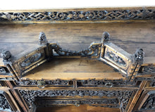 Load image into Gallery viewer, Antique Wooden Shrine with Elaborate Carvings
