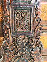 Load image into Gallery viewer, Basket: Beautiful Antique Woven Bamboo Stacked Box with Handle