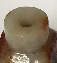 Load image into Gallery viewer, Snuff Bottle: Vintage Burmese Jade Pebble Snuff Bottle with Brown Jade Skin