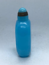 Load image into Gallery viewer, Snuff Bottle: Sky Blue Beijing Glass Snuff Bottle