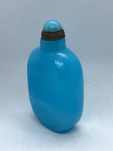 Load image into Gallery viewer, Snuff Bottle: Sky Blue Beijing Glass Snuff Bottle