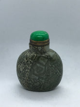 Load image into Gallery viewer, Green Orbicular Jasper Snuff Bottle