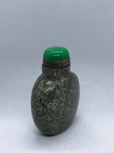 Load image into Gallery viewer, Green Orbicular Jasper Snuff Bottle