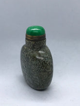 Load image into Gallery viewer, Green Orbicular Jasper Snuff Bottle