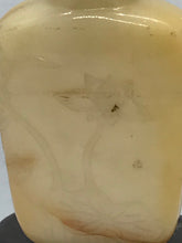 Load image into Gallery viewer, Snuff Bottle: Antique Yellow Jade Bottle with Floral Carving