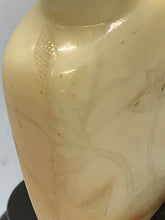 Load image into Gallery viewer, Snuff Bottle: Antique Yellow Jade Bottle with Floral Carving