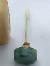 Load image into Gallery viewer, Snuff Bottle: Antique Yellow Jade Bottle with Floral Carving