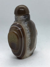Load image into Gallery viewer, Snuff Bottle: Banded Agate Snuff Bottle from Boswana