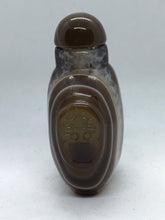 Load image into Gallery viewer, Snuff Bottle: Banded Agate Snuff Bottle from Boswana