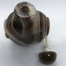 Load image into Gallery viewer, Snuff Bottle: Banded Agate Snuff Bottle from Boswana