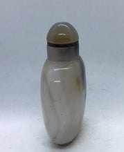 Load image into Gallery viewer, Vintage Grey Shadow Agate Floater Snuff Bottle