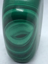 Load image into Gallery viewer, Snuff Bottle: Vintage Banded Green Malachite Snuff Bottle