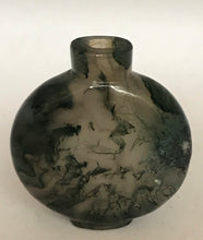 Load image into Gallery viewer, Snuff Bottle: Small Moss Agate Snuff Bottle